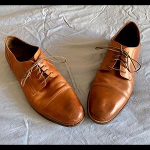 COLE HAAN Jay Grand Brown 13 M Cap-Toe Oxfords